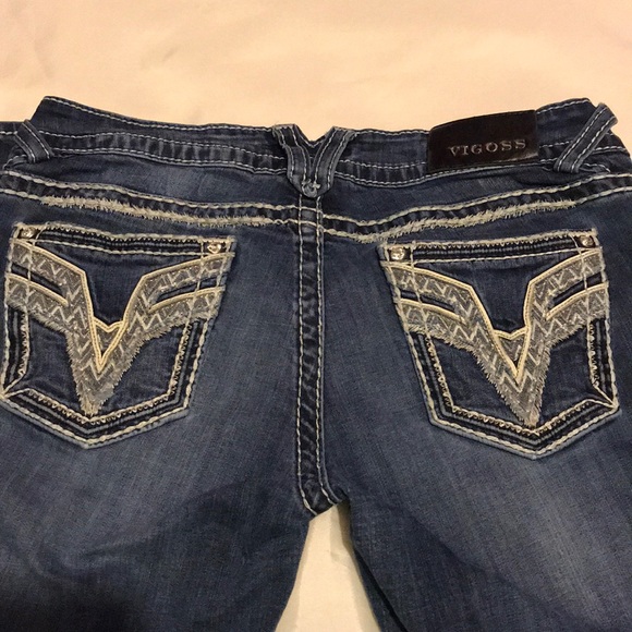 Medium wash Vigoss jeans. - Picture 4 of 8